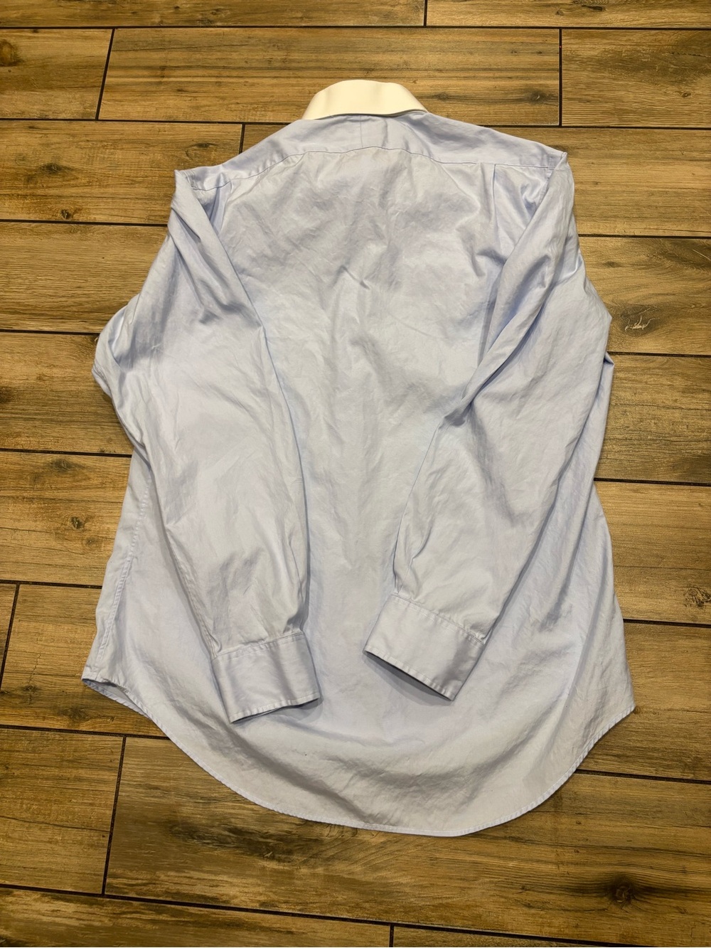 Polo Ralph Lauren Regent Shirt 16.5 34/35 Blue White Contrast Banker Collar - Picture 2 of 7